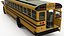American School Bus Rigged 3D