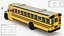 American School Bus Rigged 3D