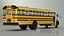 American School Bus Rigged 3D