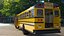 American School Bus Rigged 3D