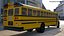 American School Bus Rigged 3D