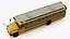 American School Bus Rigged 3D