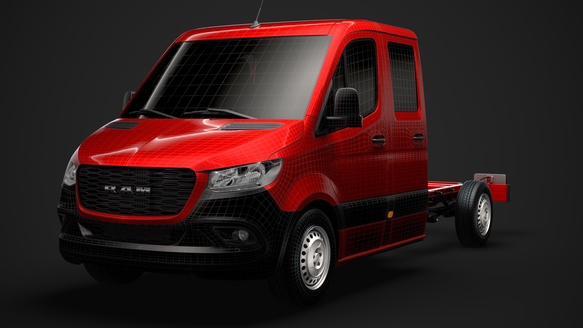 3D model ram sprinter chassis crew - TurboSquid 1454519