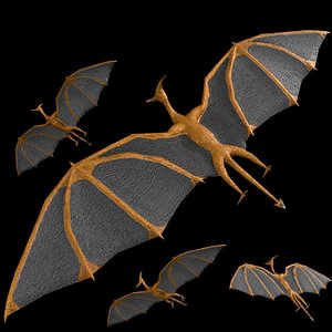 Pterodactyl Rigged Low Poly