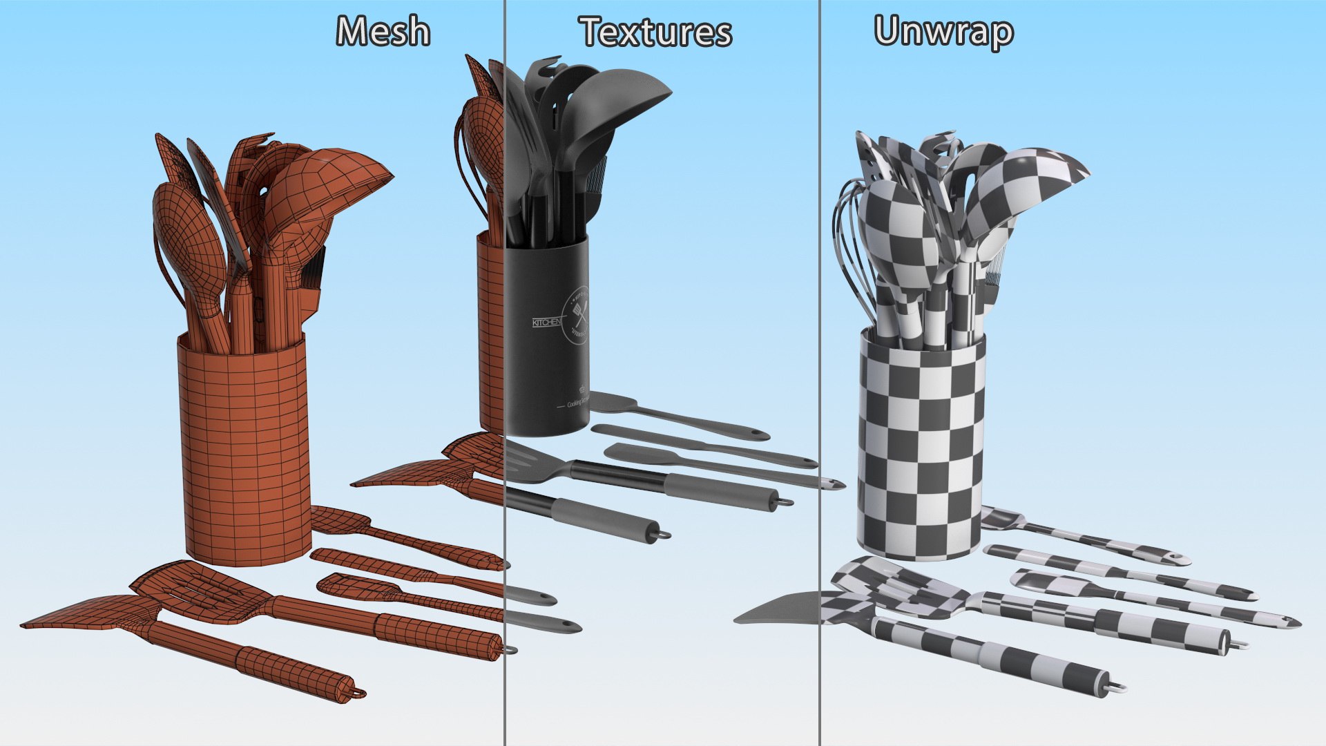 3D Kitchenware Set with Holder Metallic Black https://p.turbosquid.com/ts-thumb/Vw/XA0z7P/Ga/kitchenwaresetwithholdermetallicblackvray3dmodel016/jpg/1671765186/1920x1080/fit_q87/e58ffcd4fb6cd48720f60d0be35240b5e71573e3/kitchenwaresetwithholdermetallicblackvray3dmodel016.jpg