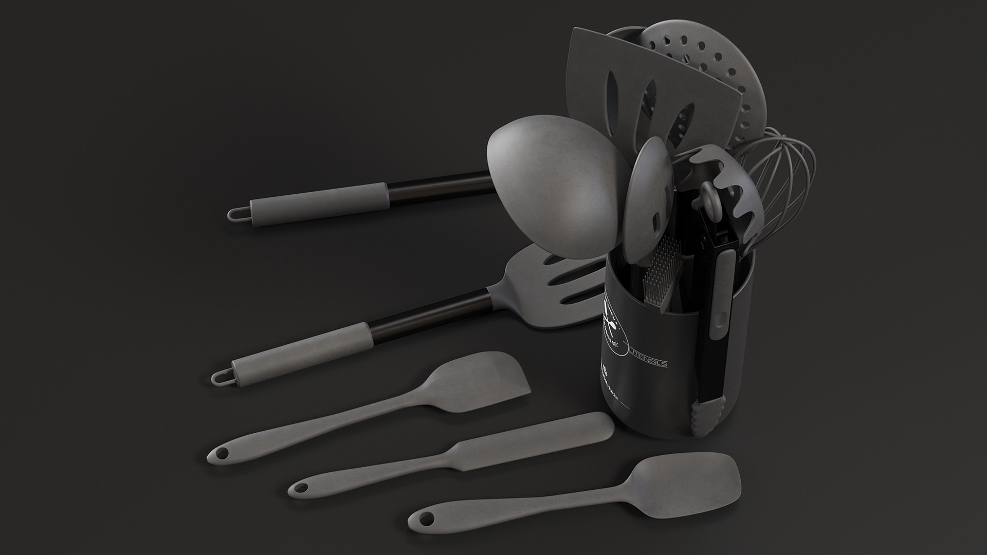 3D Kitchenware Set with Holder Metallic Black https://p.turbosquid.com/ts-thumb/Vw/XA0z7P/Hk/kitchenwaresetwithholdermetallicblackvray3dmodel010/jpg/1671765167/1920x1080/fit_q87/b11a0e44d0968348f58af12018fadac4d2c17122/kitchenwaresetwithholdermetallicblackvray3dmodel010.jpg