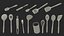 Conjunto de Utensílios de Cozinha com Suporte Metálico Preto