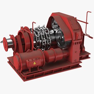 3D winch anchor model