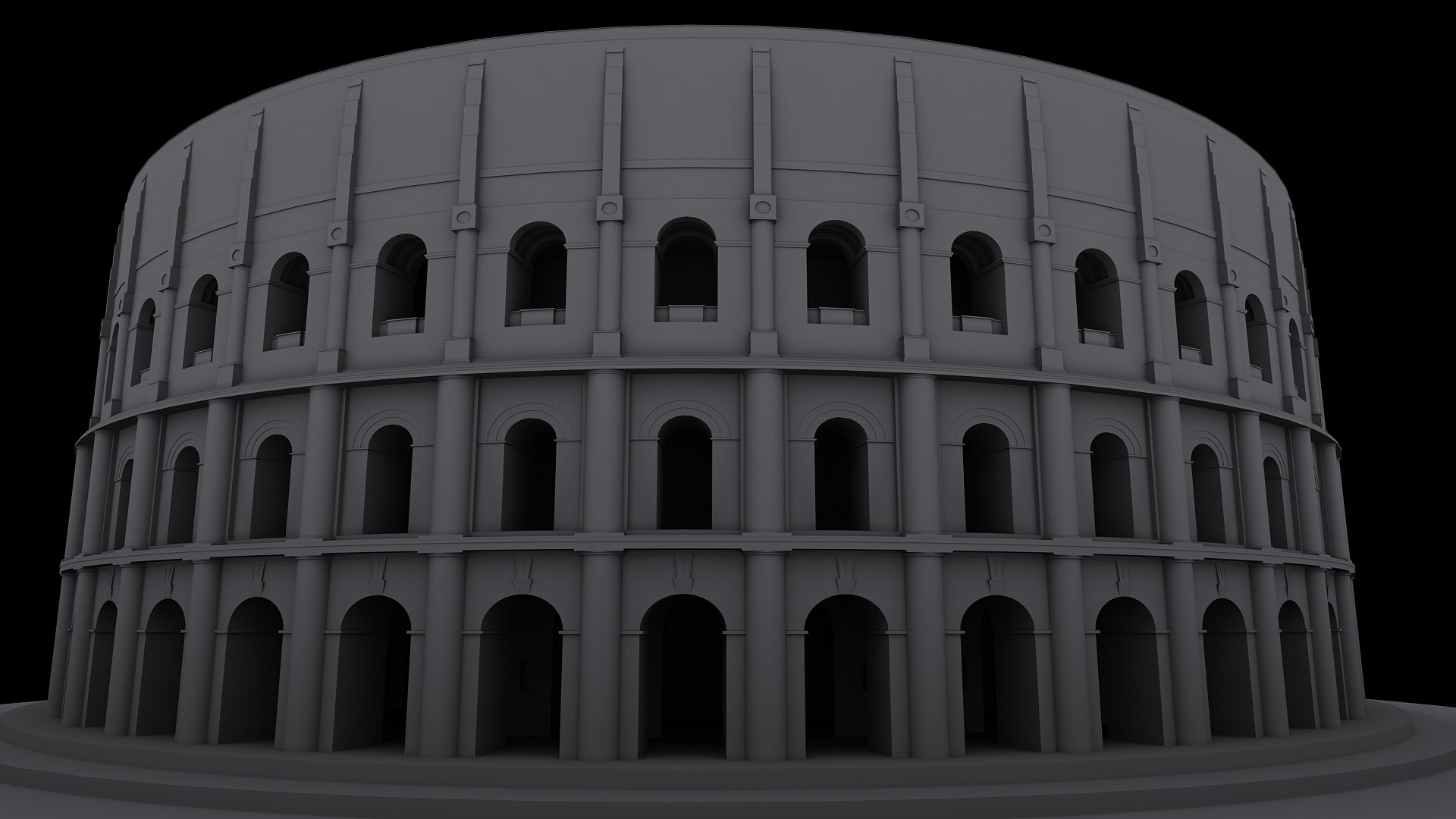 Roman Amphitheatre 3d Max