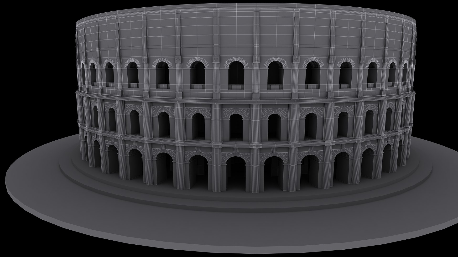 Roman Amphitheatre 3d Max
