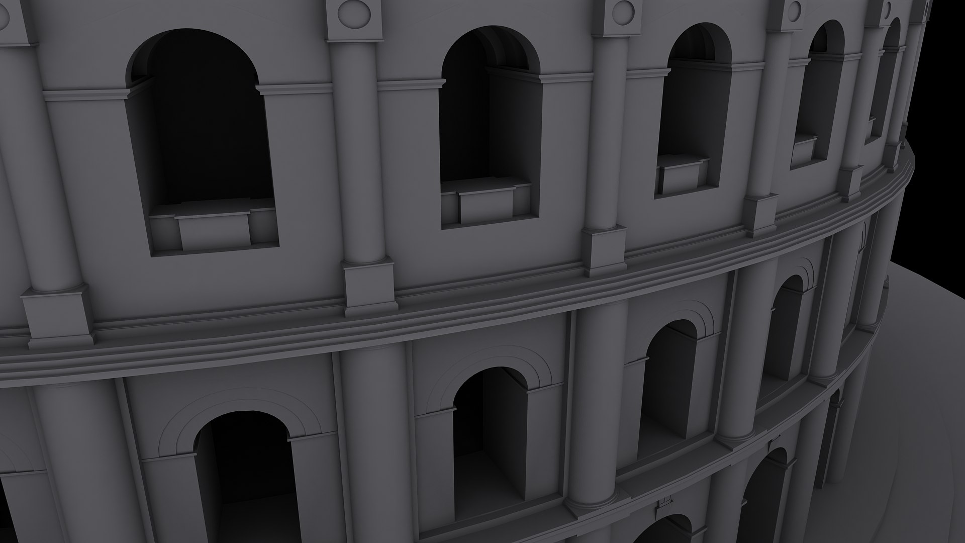 Roman Amphitheatre 3d Max