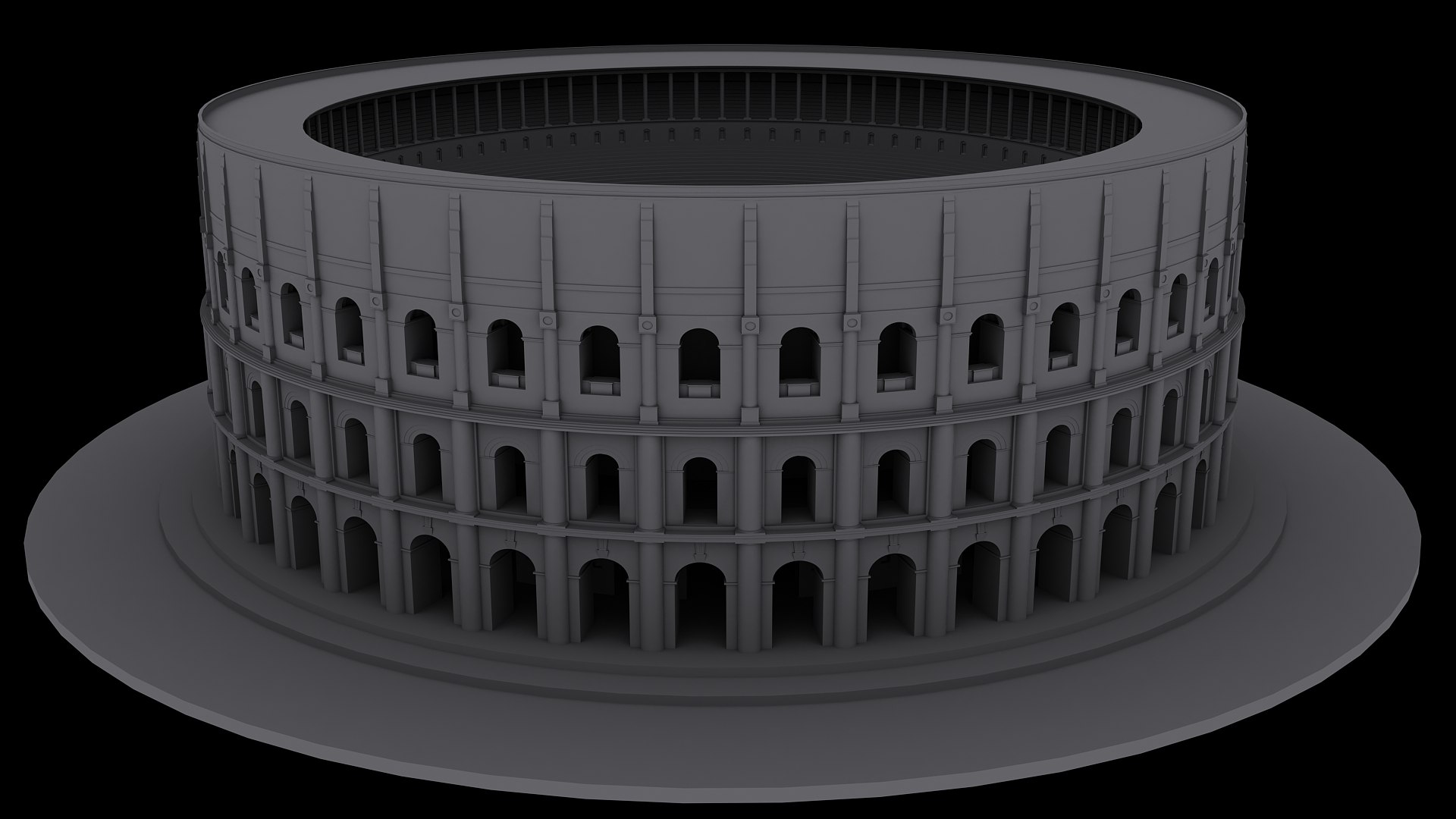 Roman Amphitheatre 3d Max