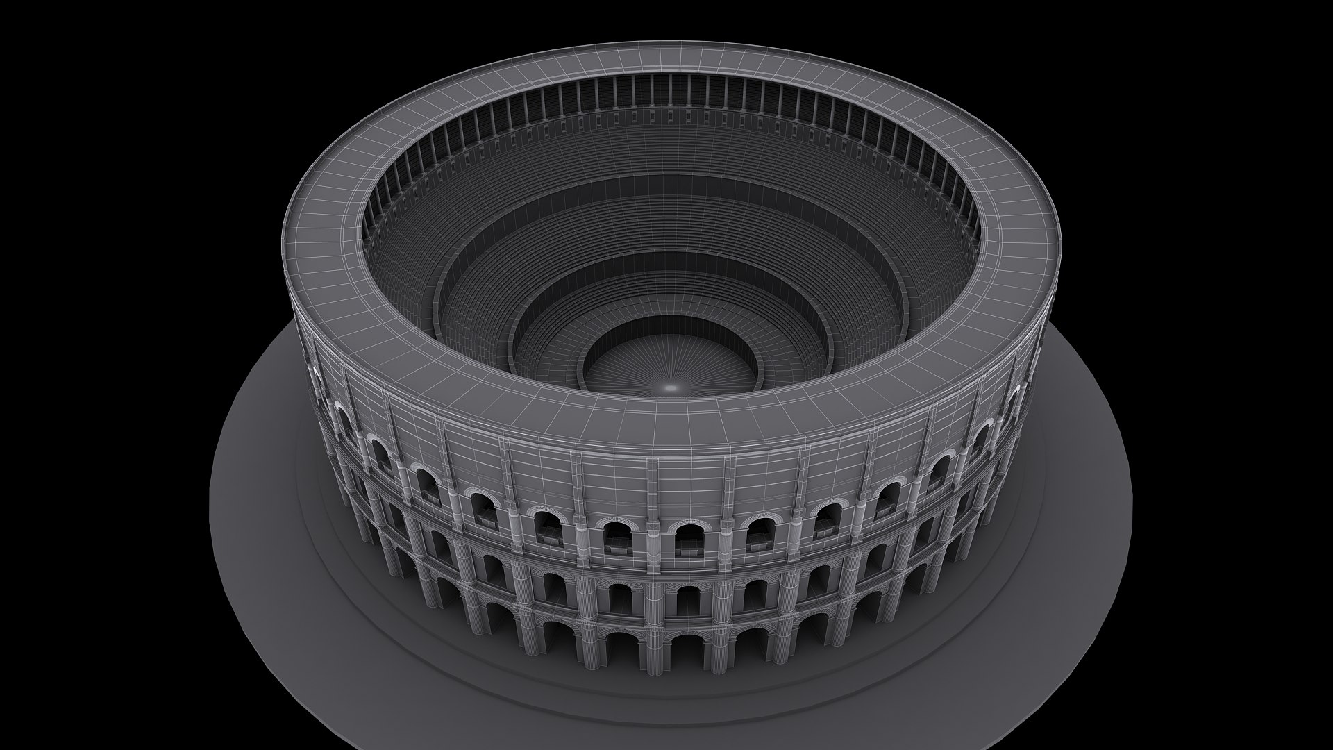 Roman Amphitheatre 3d Max