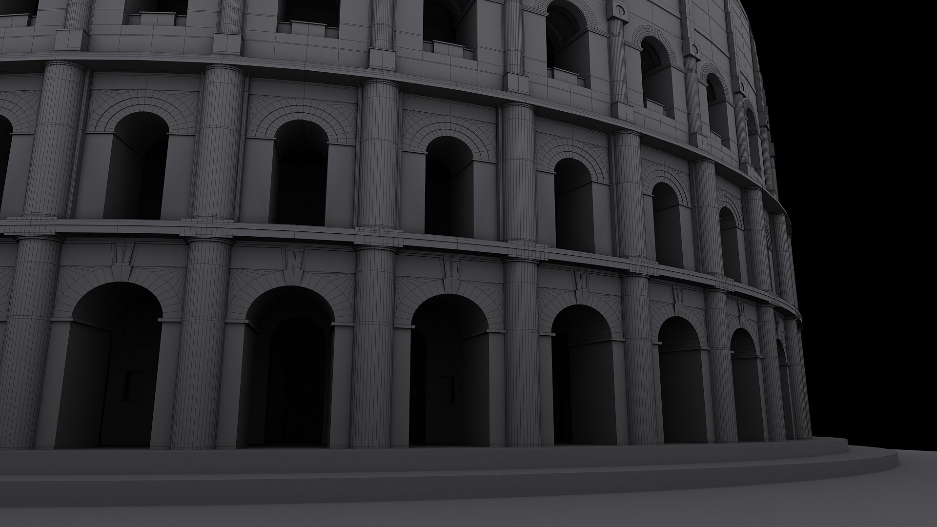 Roman Amphitheatre 3d Max