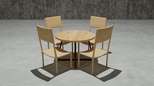 Modern Cafe Chair And Table