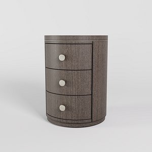 3D Modern Mood Round Nightstand