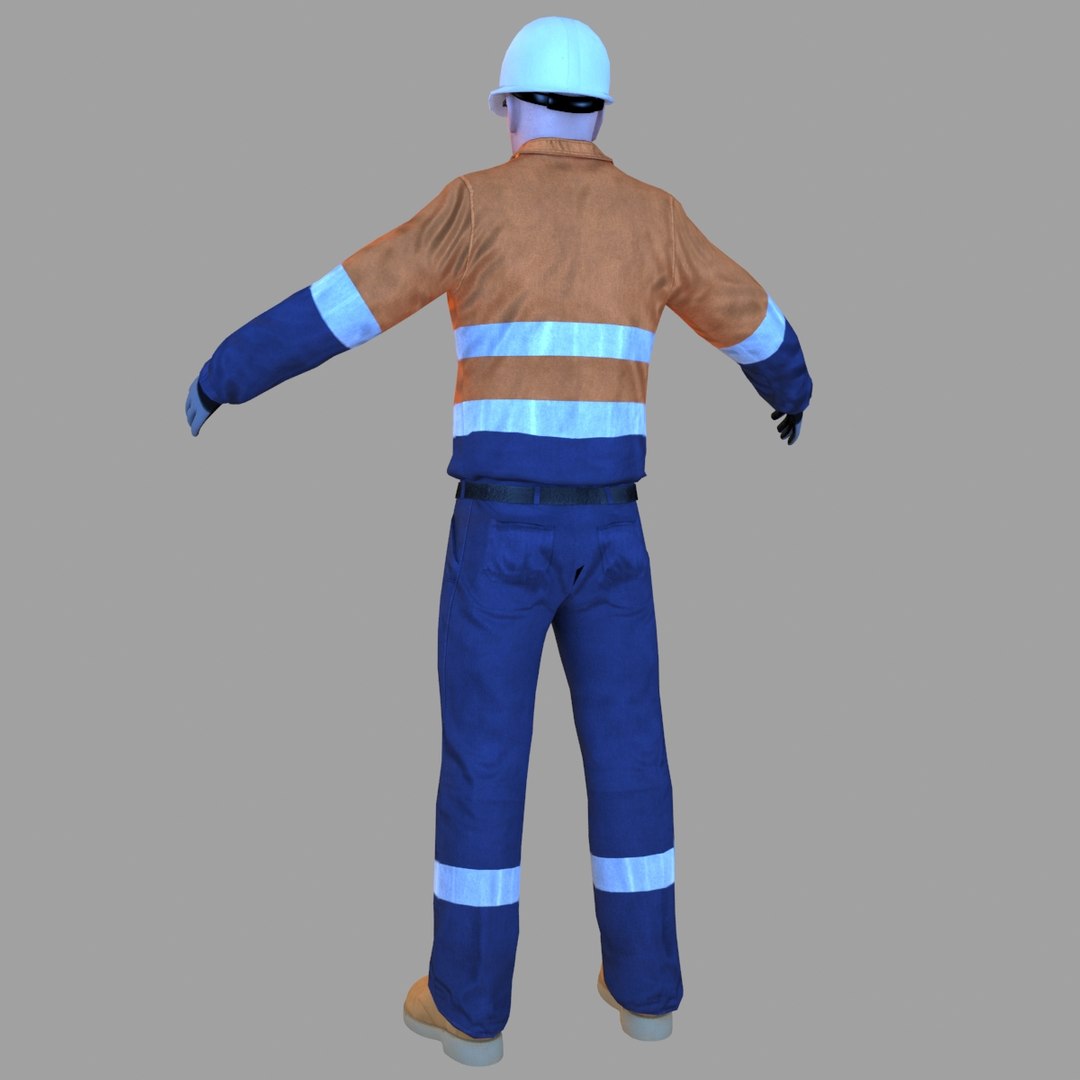 3D rigged safety man - TurboSquid 1485991