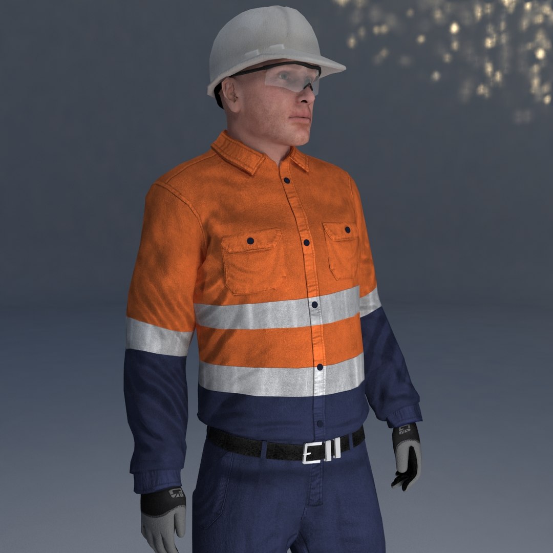 3D rigged safety man - TurboSquid 1485991