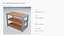 Estantería expositora de madera y acero para comercios - 1050 x 550 x 750 mm