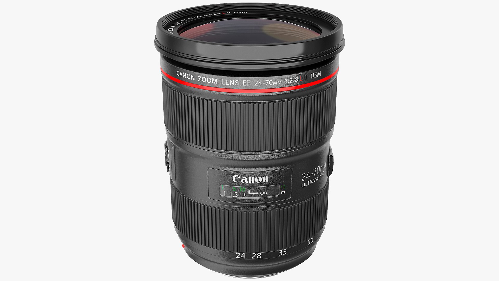 Canon EF Zoom Lens 24 70 3D model preview