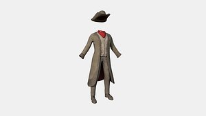 3D Cowboy Outfit A05 - Character Fashion Design model