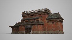 asia ancient architecture 3D model