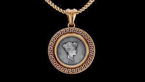 coin pendant luxury princess