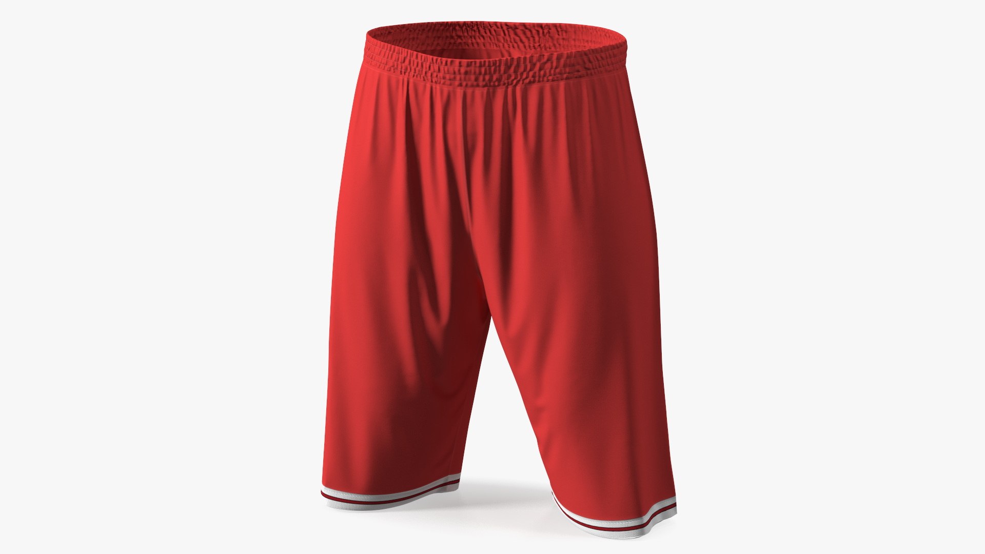 Athletic Basketball Shorts 3D model preview