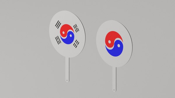 Korean Hand Fan 3D