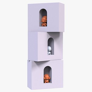 3 niches objects 3d c4d