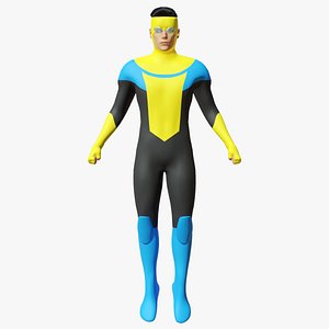 Invincible 3D Model FACE AND BODY RIGGED