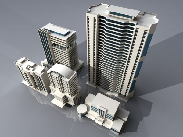 buildings skyscraper 3d model