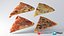 3D model Pizza Pieces Collection