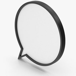 3D Speech Bubble Icon