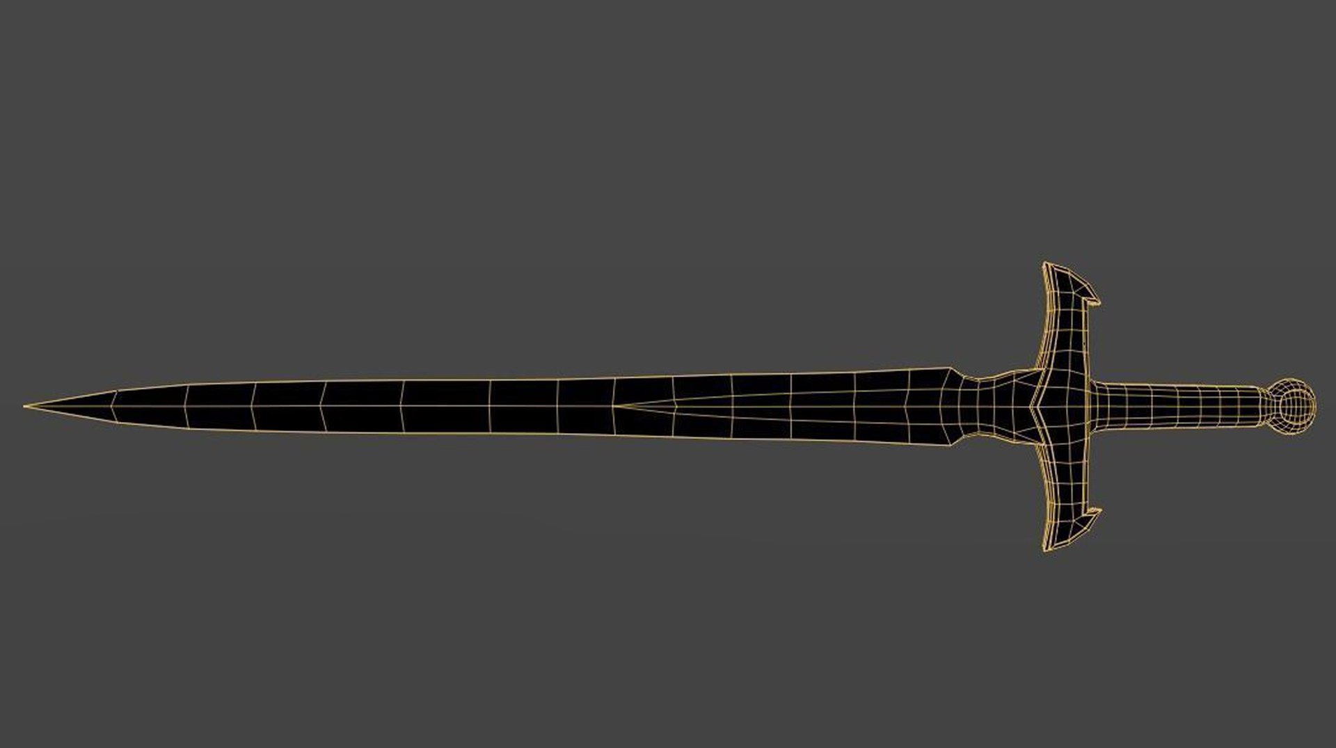 3D Elegant Sword Low-poly Model - TurboSquid 1790469