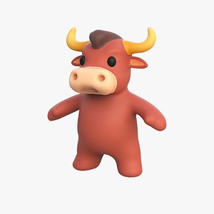 Little animal baby - Bull cute - Animated