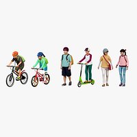 Kids 01 Bike Walking Kick Skater