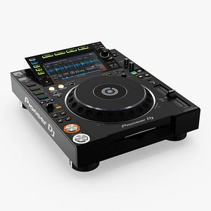 3D Pioneer CDJ2000NXS2 DJ Media Player Black model