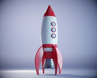Cartoon Rocket PBR