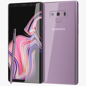 3D model realistic samsung galaxy note9