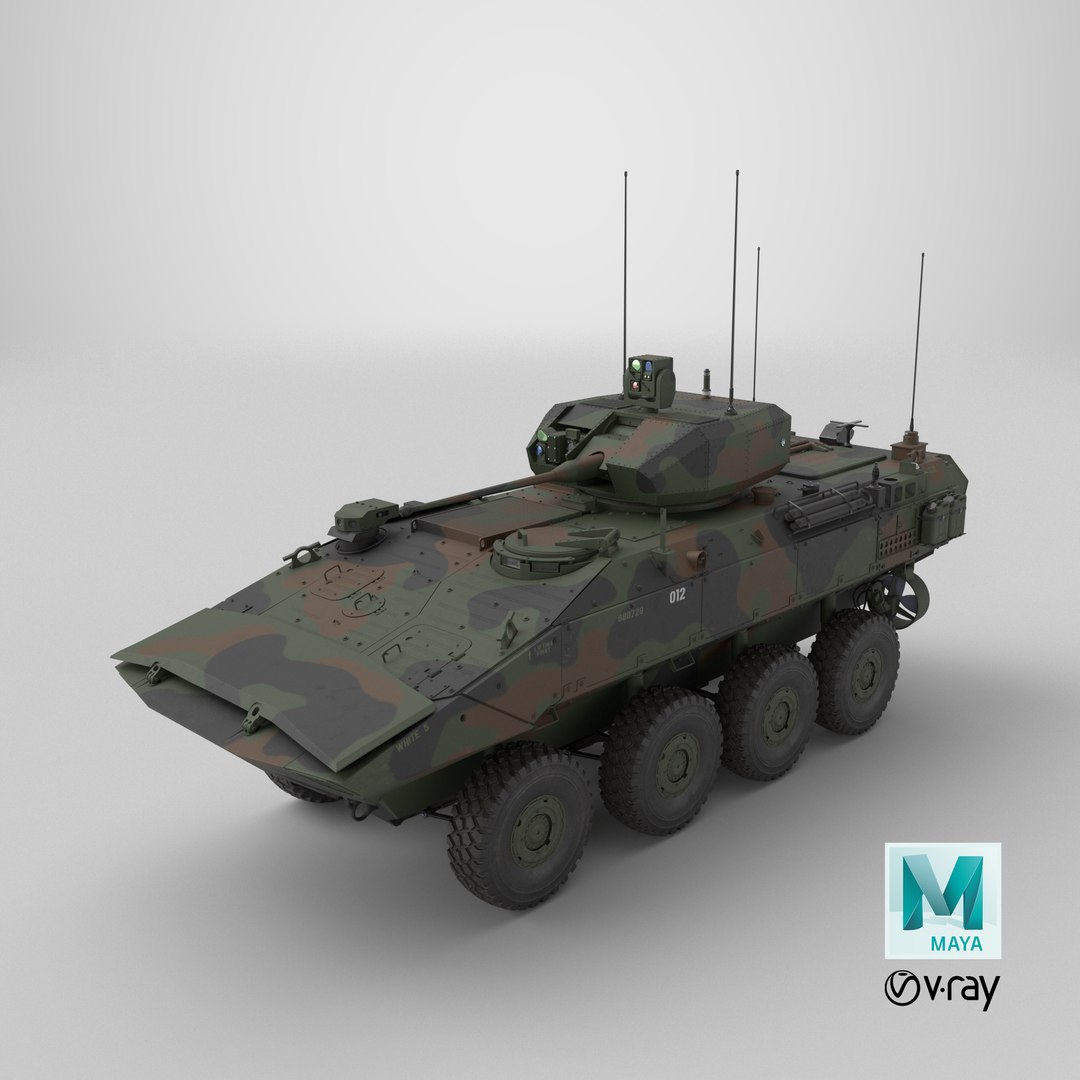 3D Model US Amphibious Combat Vehicle ACV With 30mm Gun - TurboSquid ...