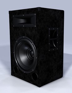 speaker box 3d model