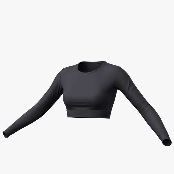 T-shirt Female 3v PBR 3D model