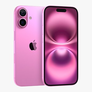 Apple iPhone 16 Pink 3D model