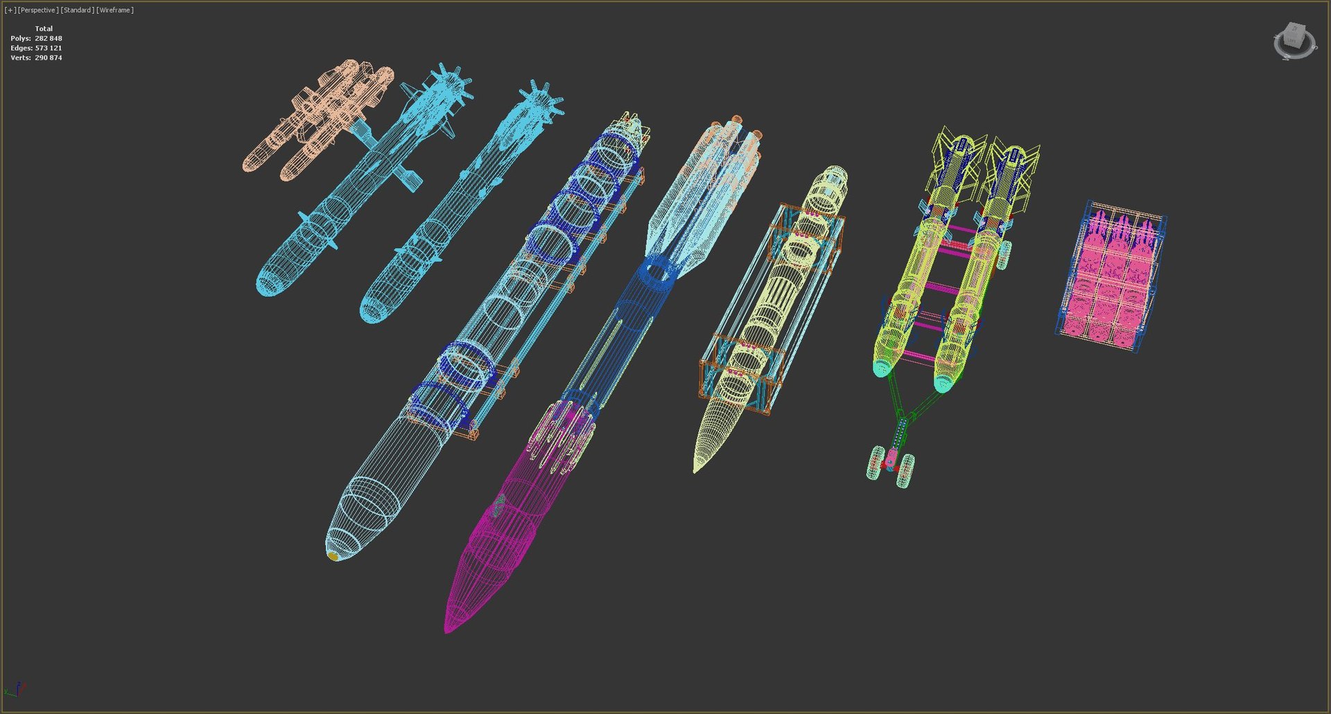 Rocket SET 3D Model - TurboSquid 1884422
