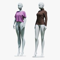 Female Fashion Mannequin Pack with Casual Clothing