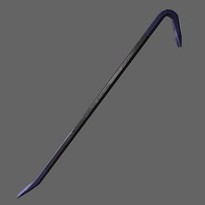 PBR Crowbar V3BlackBlue 3D model