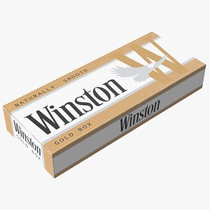 Carton Cigarettes Box Winston 3D model