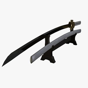 Katana with stand and sheath