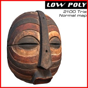 3d max african mask